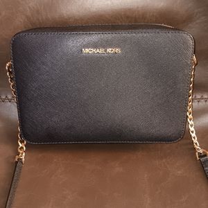 MICHAEL KORS JET SET TRAVEL LARGE EW CROSSBODY Soffiano Leather Atlantic gold